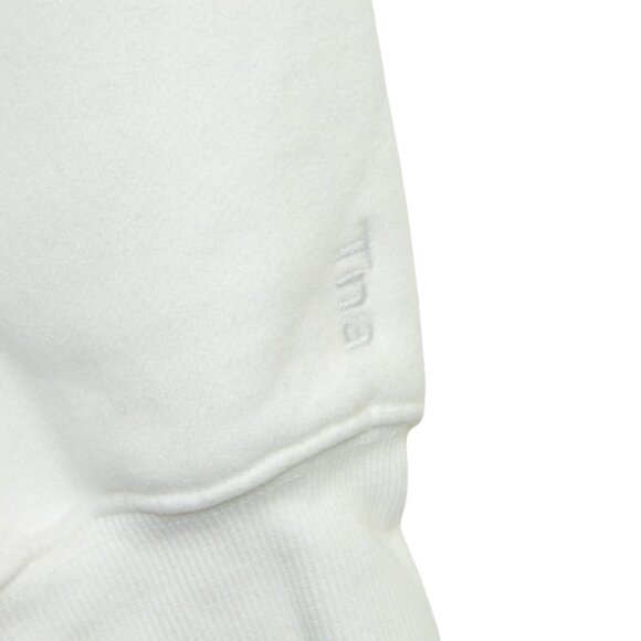 TNA Cozy Fleece Perfect Bright White Cropped Long Sleeve Sweatshirt Size M - Picture 6 of 13